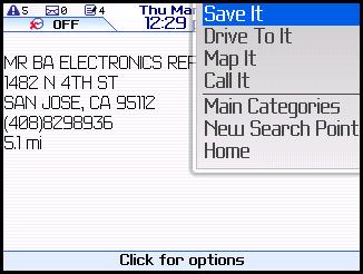 TeleNav GPS Pro 4.0 Website Guide 6.13.1 Business Name Search 1 On the Biz Finder menu, type in at least two letters of a keyword and click the trackball. 2 Choose a category to perform the search.