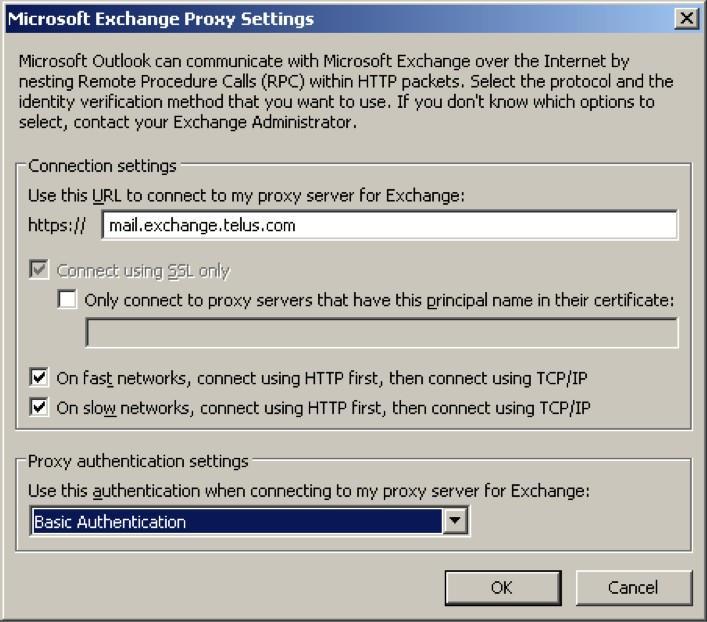 Click on More Settings to open the Microsoft Exchange window. Note At this point you may encounter an error. Simply click OK on it to make it go away.
