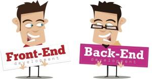Front-End or Back-End Is JavaScript a front-end or back-end language? Traditionally it has been a front-end language, but there has been an increase in server-side JavaScript recently (such as node.