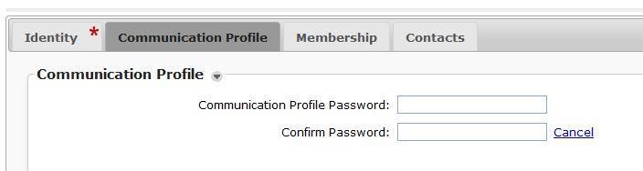 On the Identity tab of the User Profile Edit page, fill in the First Name and Last Name fields with appropriate values.