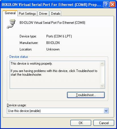5-2 Port Setting/Number Modification Via the Device Manager 1) Select the desired virtual serial port and click the right mouse button.