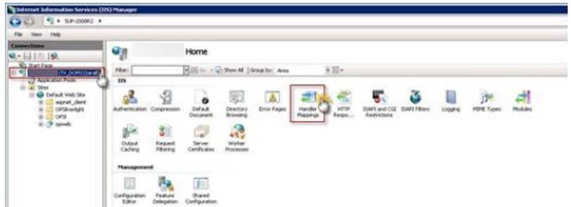 Configuring Internet Information Services (IIS7) Setting Up Handler Mappings in IIS 1.