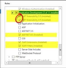 Installing IIS7 on Server 2012 11. Expand Application Development. Figure 5.