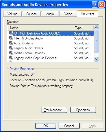 Right- click the speaker icon in the lower right corner of the Desktop and select Adjust Audio Properties If no hardware or driver support for DisplayPort or dual- mode audio is