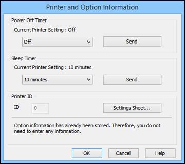 Changing the Power and Sleep Timer Settings - Windows You can use the printer software to change the time period before the printer enters sleep mode or turns off automatically. 1.