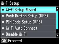 You see this screen: 3. Select Disable Wi-Fi and press the OK button. 4.