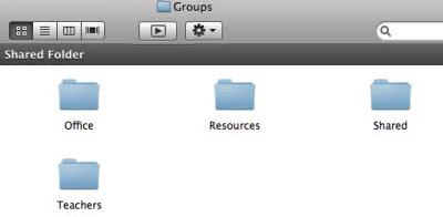 2. Configuring permissions for the Groups Folder s Sub-folders The Groups folder provides a convenient location for sharing documents between users, both teachers and students. 2.1.