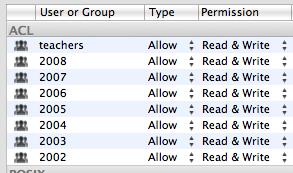 2.10. Repeat the process, applying appropriate permissions for each Group, for the other folders within the Groups folder.