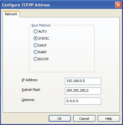 Set your IP Address, Subnet Msk nd Gtewy using BRAdmin Light If you hve DHCP/BOOTP/RARP server in your network, you don t hve to