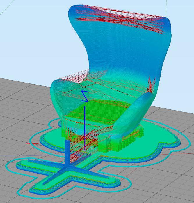 File preparation in Simplify 3D You should now be able to see a colorful preview of your build.