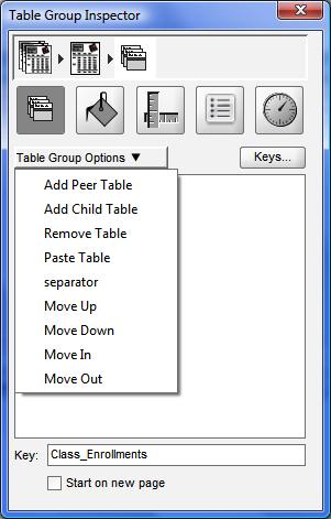 Ordering Table Groups New subset is a child of last subset