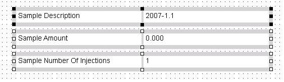 All items are aligned to the first selected item. The following figure shows the report items after aligning the left margins.