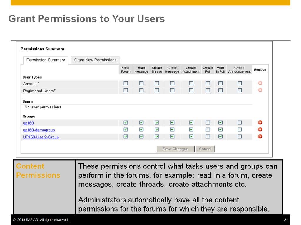 The user permissions can also be assigned on a very granular basis.