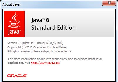 The Java version can be found in the Java Control Panel.