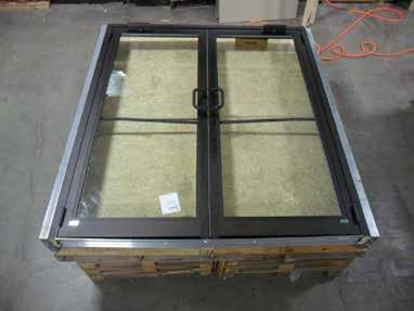 45 In Stock Silver Double Door Clear Anodized Frame, 1 Clear Insulated Glass, Push / Pull Bar, Grade 1 Closer, 10 Bottom Rail $2,308.