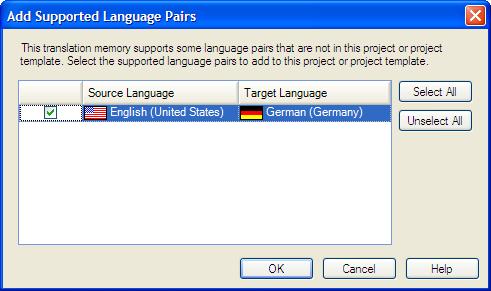 How to Define your Default Language Pair Settings Follow these instructions to set up your default translation memories, termbases and AutoSuggest dictionaries for translating from English (United