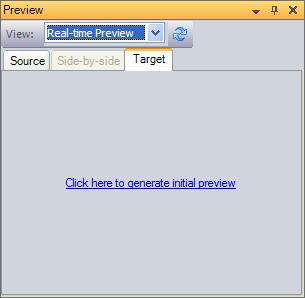 NOTE You can also preview documents in the application in which they were created or print preview them as a bilingual document in your browser. For more information, see the SDL Trados Studio Help.