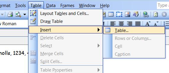 Task 9 Laying out the page with a table Below the heading, create a table which has 4 rows and 2 columns.