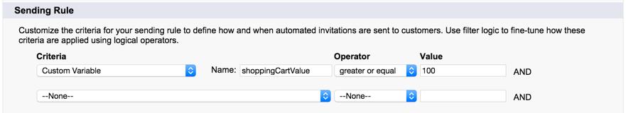 Customize Deployments with the Deployment APIs Deployment API Code Sample This code lets you pass data that s available in JavaScript so it can be used in your invitation s sending rules in Setup.