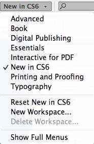 Turning on the New Features New Features of InDesign CS6 Make sure to select the New in CS6 (Fig.