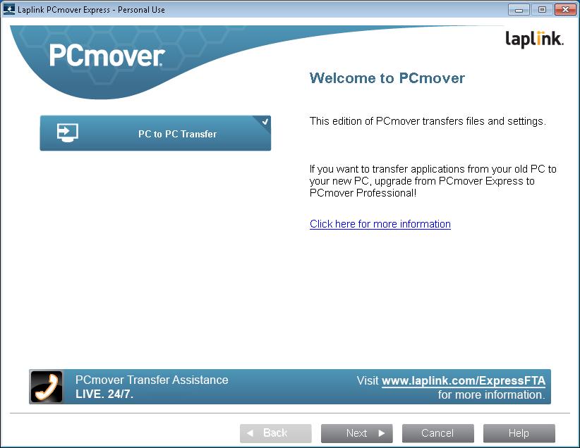 If PCmover is not already running, start PCmover on your old PC. Note: If you see a Windows Security Alert (User Account Control dialog), select Unblock or Yes to proceed with running PCmover.