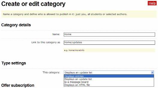 If you do not want Recent Posts to appear on your portal s home page, complete the following steps: a. Point to Classroom Homepage, and then click Categories. b.