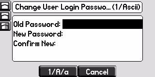 Using the Basic Features of Your Phone Changing Your User Password You can change your password from any phone that you re logged in to.