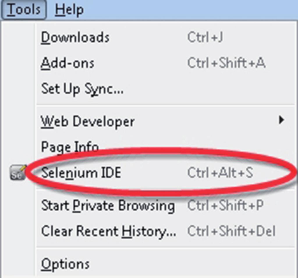 After Firefox reboots you will find the Selenium-IDE