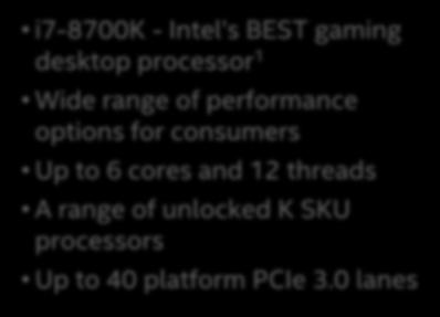 Intel Core i7-8700k Processor.