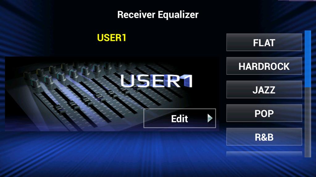 Entering Car Receiver Settings In Source Control interface, tap the MENU button on your device, and select Receiver