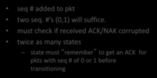 to get an ACK for pkts with seq # of 0 or