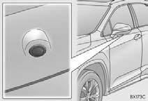 Objects which are close to either corner of the bumper or under the bumper cannot be seen on the screen.