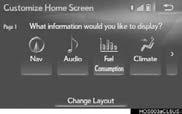 1. BASIC INFORMATION BEFORE OPERATION 4 Check that Customize Home Screen is displayed. CHANGING THE DISPLAY ITEMS/AREA 1 Select the desired item. 2 Select the desired area. 2 No.