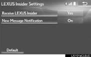3. SETUP PHONE DATA PLAN POP-UP SETTINGS The phone data plan pop-up can be set when a paid application is downloaded. 1 Display the LEXUS App Suite Settings screen. ( P.