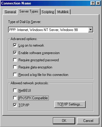 Remote User Configuration Remote users can dialin using the CyberGuard SG appliance using the standard Windows Dial-Up Networking software.