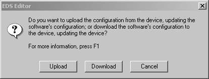 Chapter 5 Configure the Network Online 3. When prompted, upload the configuration from the device to the network configuration file.