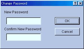 3-4 Address Book (9) Registering or changing password of a destination group for the Scan to PC function The Change Password Dialogue Box allows you to set or change the password for destination
