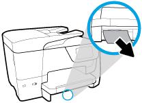 To clear a paper jam from input tray 1. Remove the input tray by pulling it all the way out of the printer. 2.