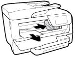 To clear a paper jam from print zone 1. Press (the Power button) to turn off the printer. 2.