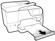 8. Pull out the output tray extension. Load an original on the scanner glass You can copy, scan, or fax originals by loading them on the scanner glass.