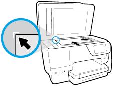 NOTE: Remove all originals from the document feeder tray before lifting the lid on the printer. To load an original on the scanner glass 1. Lift the scanner lid. 2.
