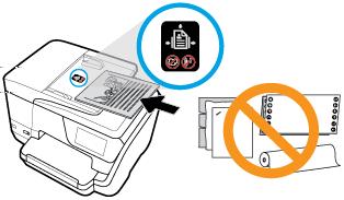 Load an original in the document feeder You can copy, scan, or fax a document by placing it in the document feeder.