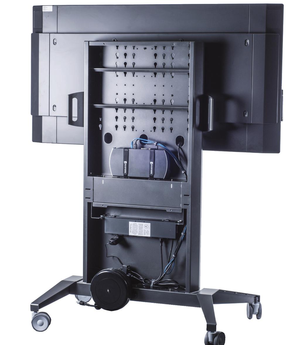 Adjustable Height Position set during assembly Secure Rear Panels allow for easy access to