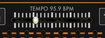 Tempo slider Set the master tempo speed that the sequencer will run at.