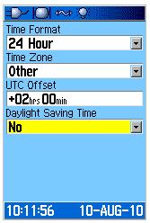 2.7 Time Setup Time Setup Press Menu twice or Page key until you arrive to the Main Menu Select Setup icon, press Enter, then select the Time icon, and press Enter Highlight