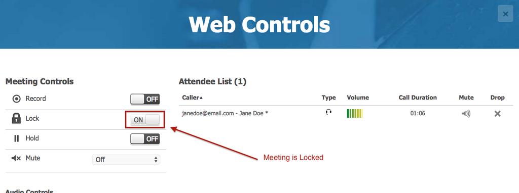 toggle Off caption is highlighted. Note, the secured mode is working for participants only; hosts can join to the secured meetings.