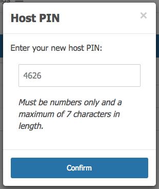 53 The Location of the Meeting Host Pin and Change Host Pin Dialog As mentioned in Section 3.