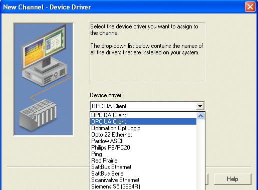 Page 17 of 40 Figure 13: Select UA Client Driver 6.