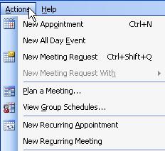 Scheduling Meetings There are several ways to create a new meeting in which you may invite other attendees. The easiest way to start the process is to select the new button.