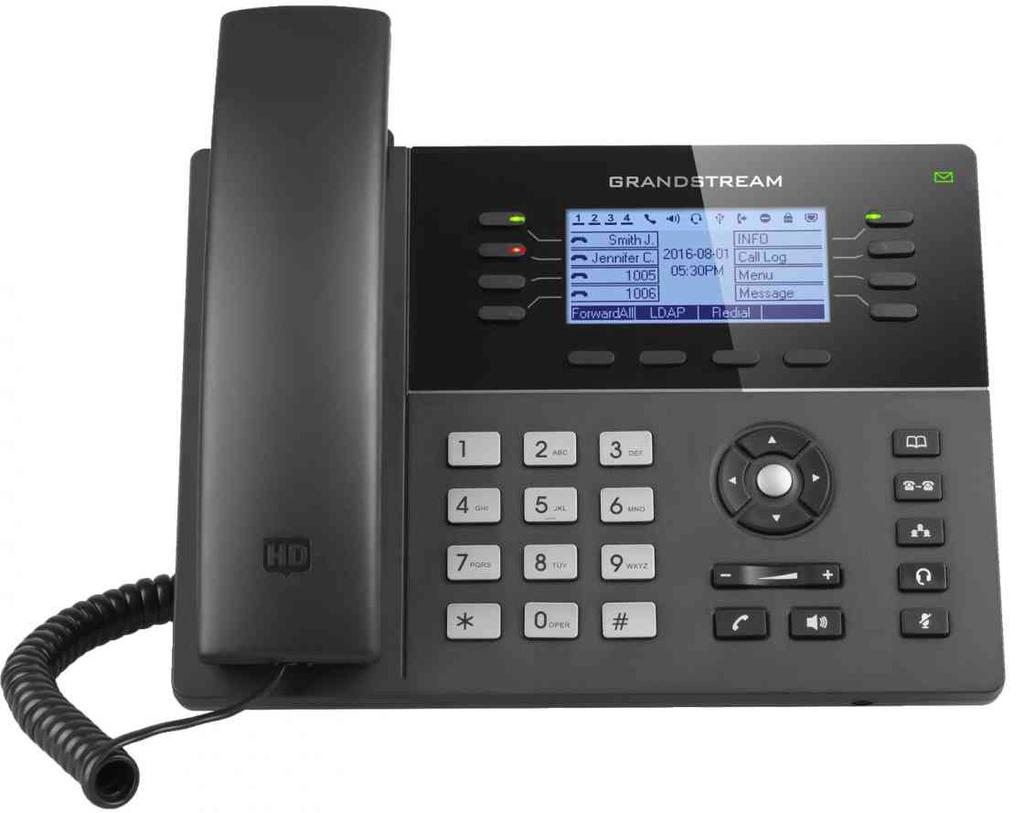 ENTRY LEVEL PHONE Grandstream GXP1782 The Grandstream GXP1782 is a solid phone that comes fully equipped for standard office life.